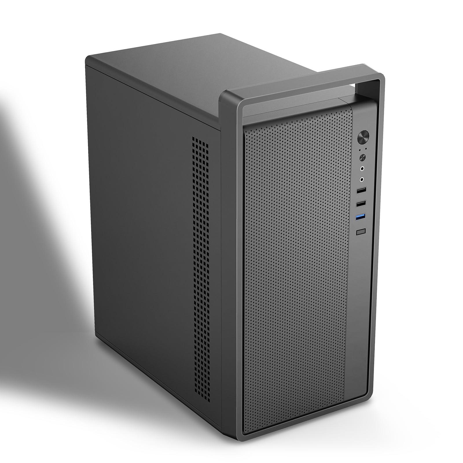 Amazon.co.jp: MAQUYマイクロATX PCケース ハンドル付き 0.7mmスチール